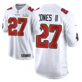 Maillot Tampa Bay Buccaneers Ronald Jones II 27 Nike Blanc 2021 Super Bowl LV  - Homme
